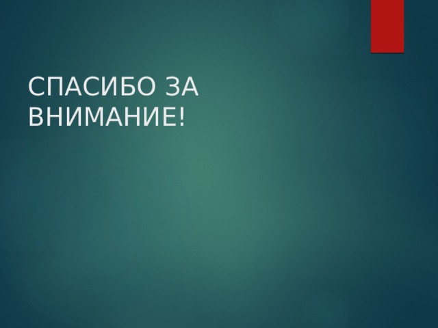 СПАСИБО ЗА ВНИМАНИЕ! 