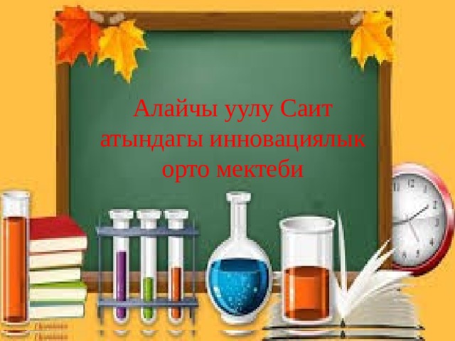 Алайчы уулу Саит атындагы инновациялык орто мектеби 
