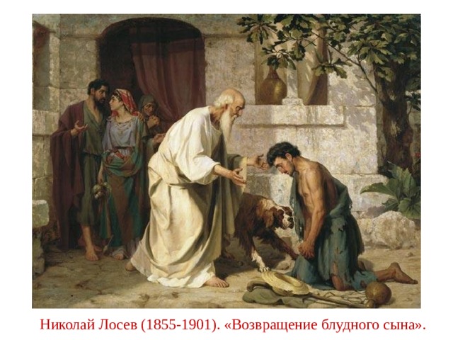 Николай Лосев (1855-1901). «Возвращение блудного сына». 
