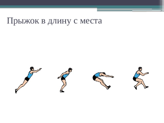 Техника прыжка в длину с места