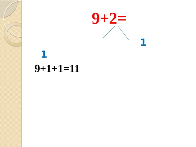 9+2=  1 1 9+1+1=11 