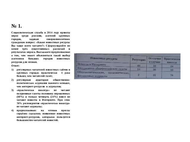 Социологическая служба страны z проводила опрос молодых