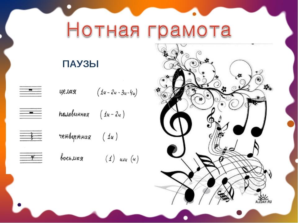 Задания по сольфеджио в картинках