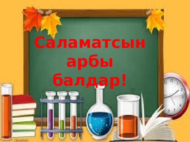 Саламатсынарбы балдар! 