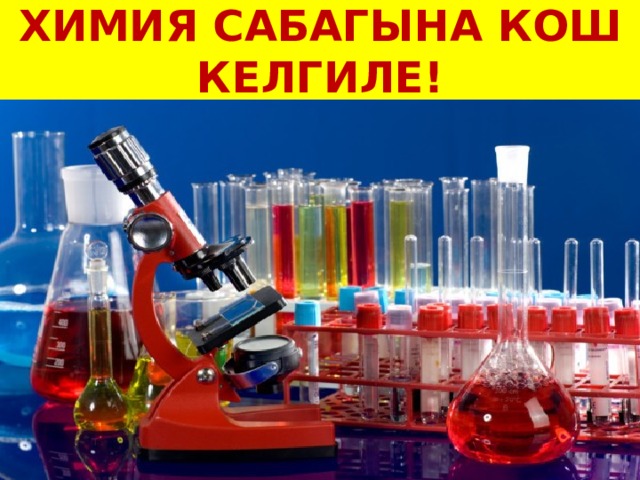 Химия сабагына кош келгиле! 