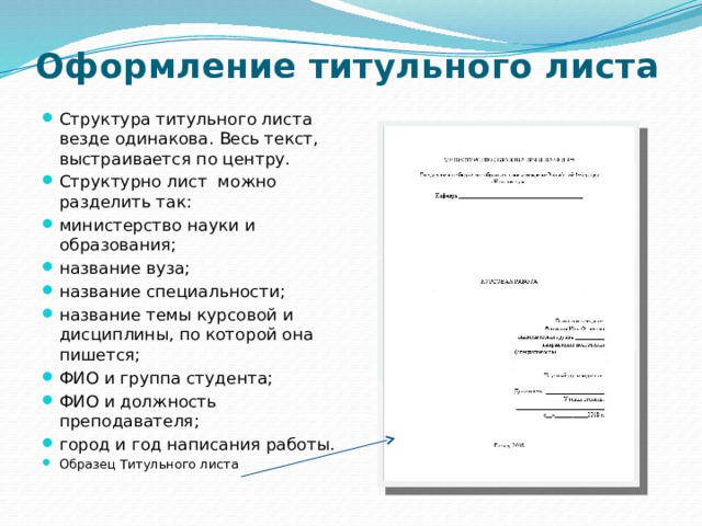 Как правильно оформить проект