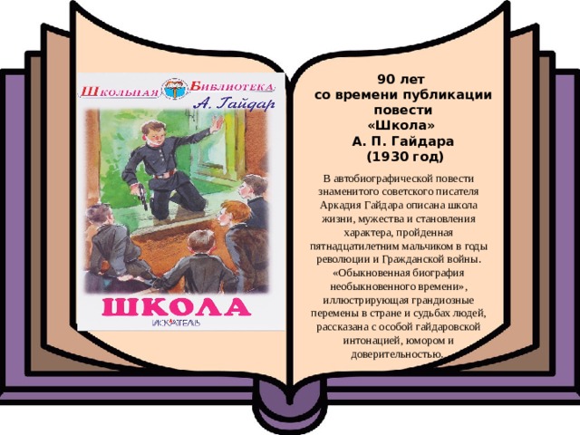 Чтение произведений гайдара. 90 Лет книге Аркадия гайда.