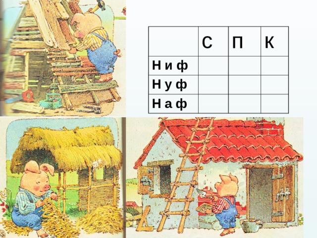 с Н и ф п Н у ф  к Н а ф 