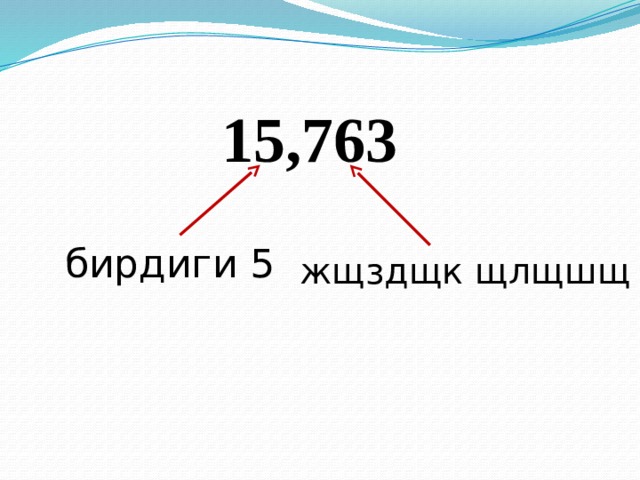 15,763 бирдиги 5 жщздщк щлщшщ 6 