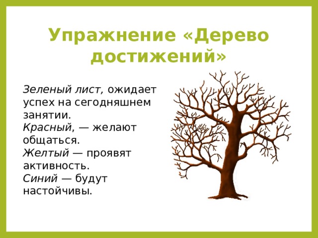 Нарисуй дерево мудрости и плоды своих нравственных достижений