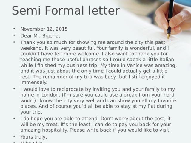 Formal letters emails 11 класс спотлайт презентация