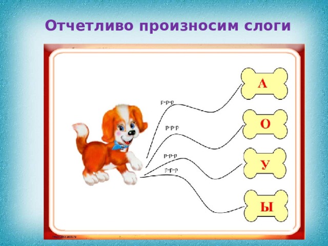Отчетливо произносим слоги 