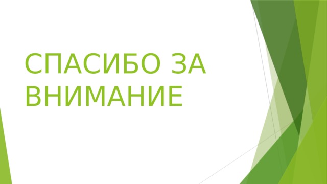 СПАСИБО ЗА ВНИМАНИЕ 