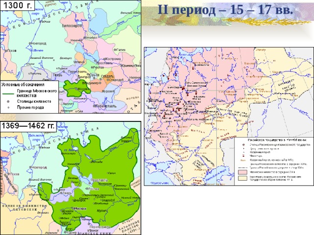 II период – 15 – 17 вв. 