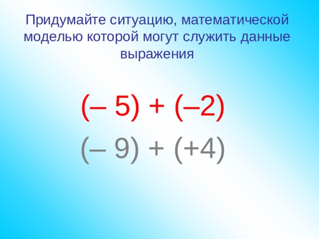 6 класс презентация сложение рациональных чисел