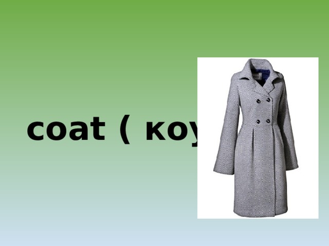 coat ( коут) 