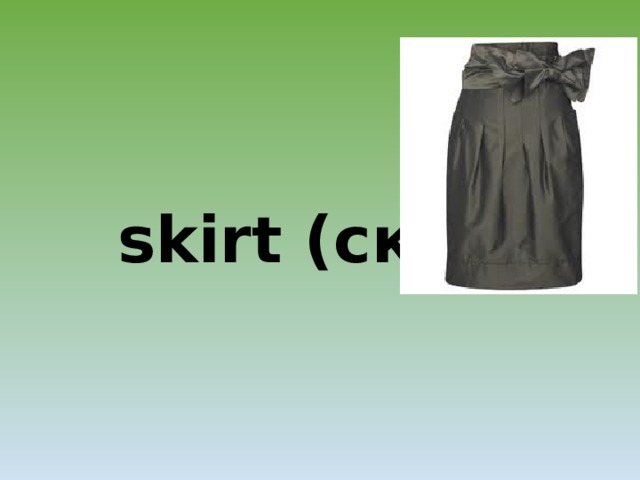  skirt (скёт)  