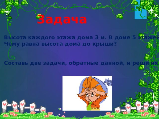 Составлять 2 2 м в. Задача в нашем доме пять этажей. Высота каждого этажа дома 3м в доме 5 чему равна. Составить задачу высоту дома. Высота каждого этажа дома 3 м в доме 5.