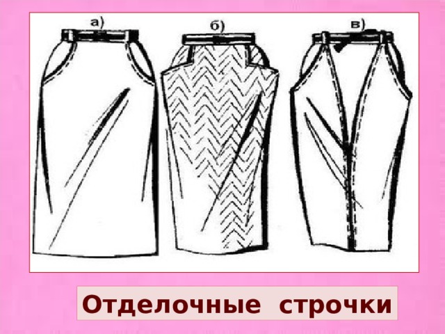 Отделочные строчки 