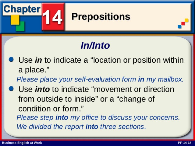 Use Of Prepositions