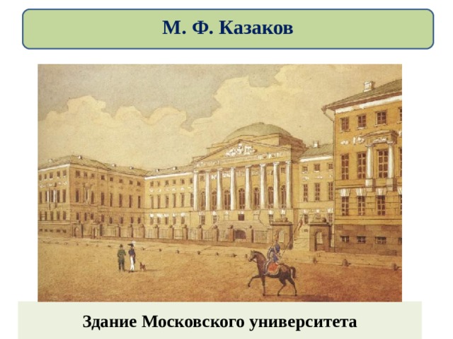 М. Ф. Казаков Здание Московского университета 