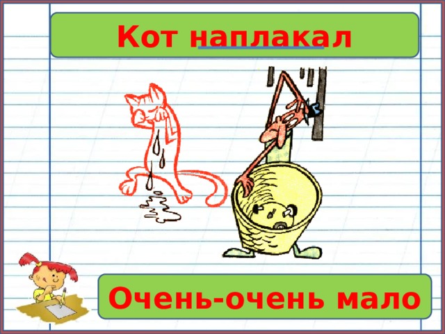 Кот наплакал Очень-очень мало 