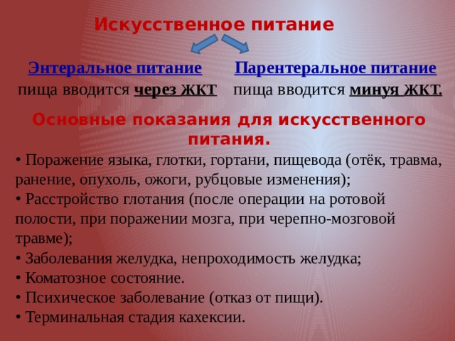 Искусственное питание