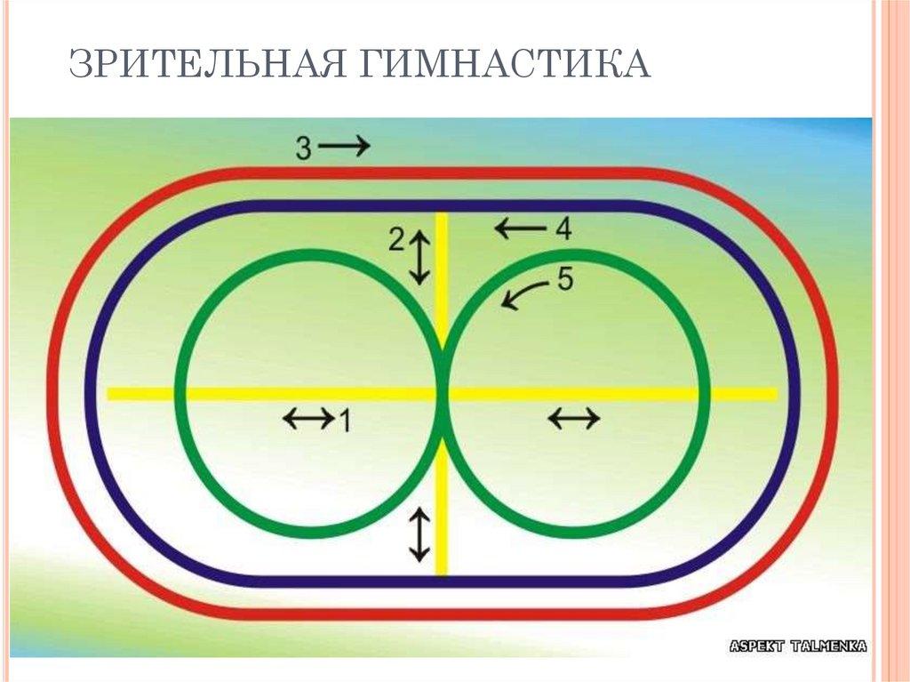 Плакат схема зрительно двигательных траекторий