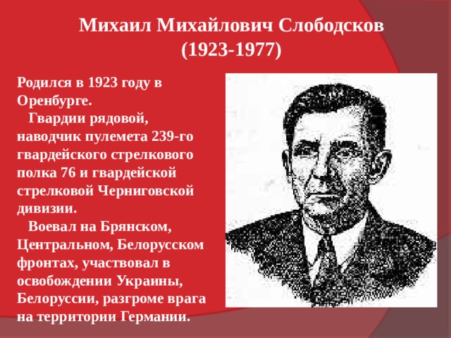 Герои вов оренбургской области и их подвиги презентация