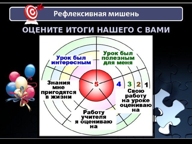 ОЦЕНИТЕ ИТОГИ НАШЕГО С ВАМИ УРОКА!   