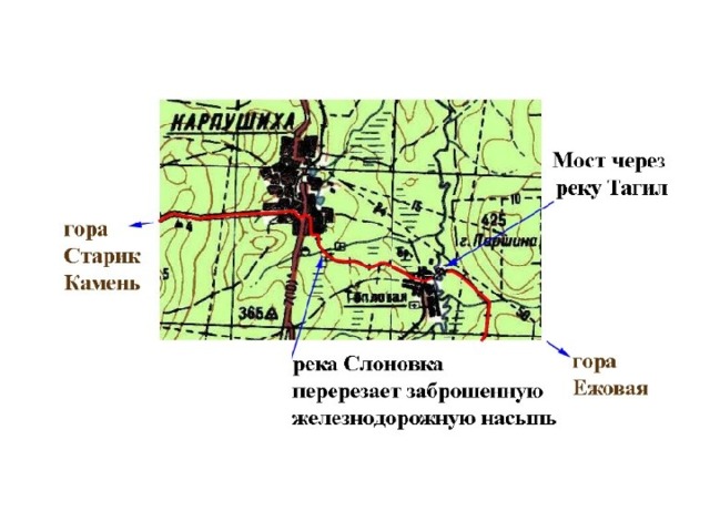 Карта реки тагил