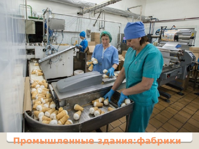 Промышленные здания:фабрики 