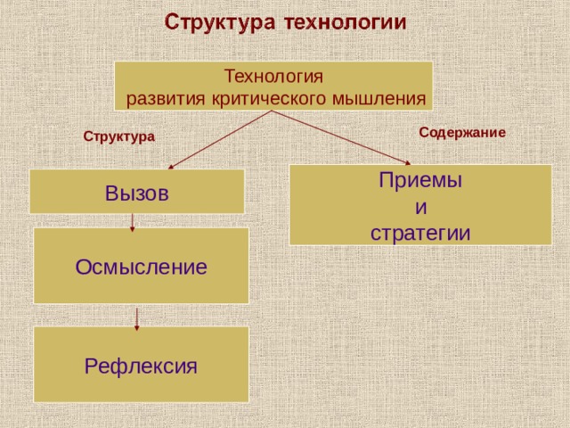 Технология развития критического мышления проект Стратегией используемой в рамках технологии развития критического мышления нельз