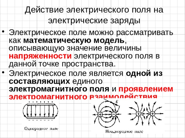 Электрическое поле является