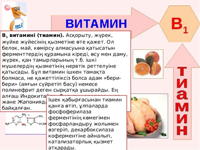 Витамин в1 тиамин презентация