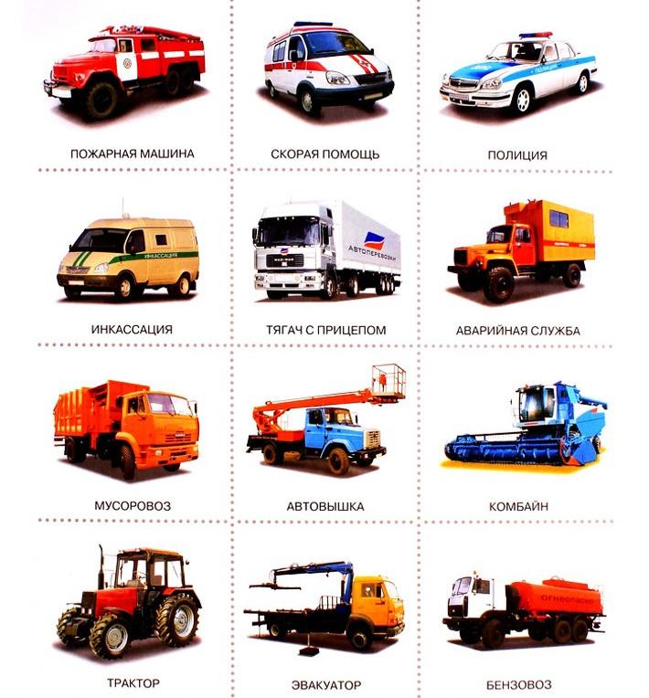 Названия грузовых автомобилей