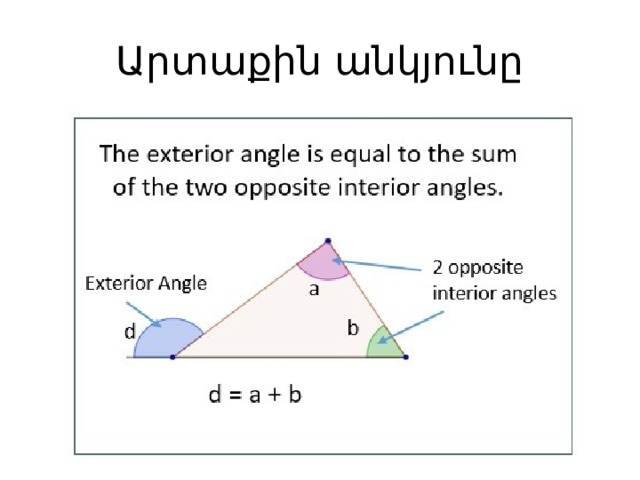 Արտաքին անկյունը 