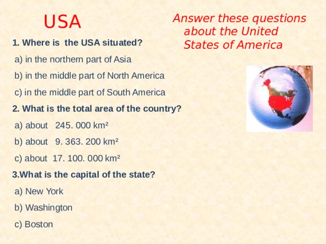 Where is the situated ответ. Where is the USA situated. Where is the USA situated ответы. Where is the USA situated ответы на вопросы по тексту the United States. Answer the following questions where is the USA situated.
