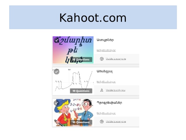 Kahoot.com 