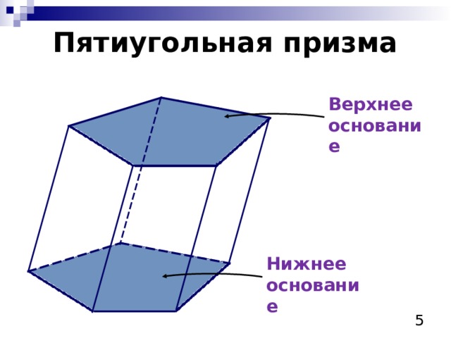 От деревянной правильной пятиугольной призмы