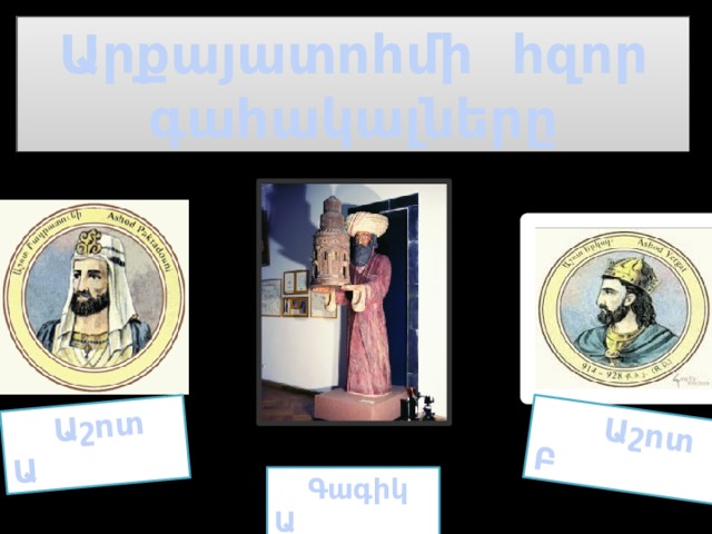  Աշոտ Ա  Աշոտ Բ Արքայատոհմի հզոր գահակալները  Գագիկ Ա 