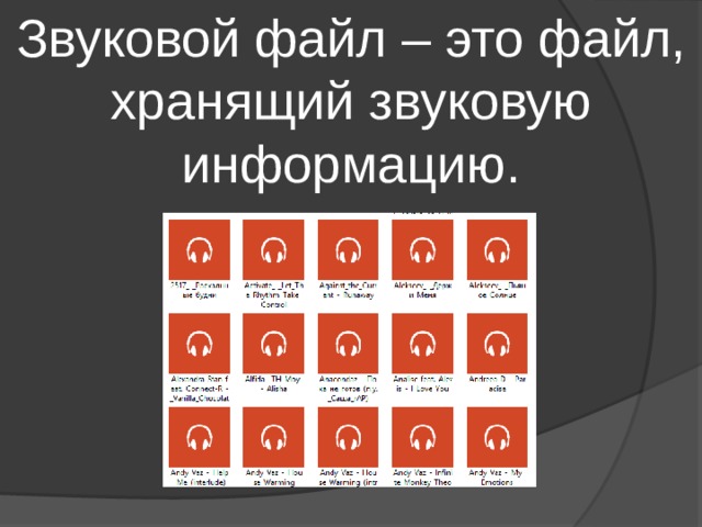 Какие пункты должны входить в аннотацию звукового файла