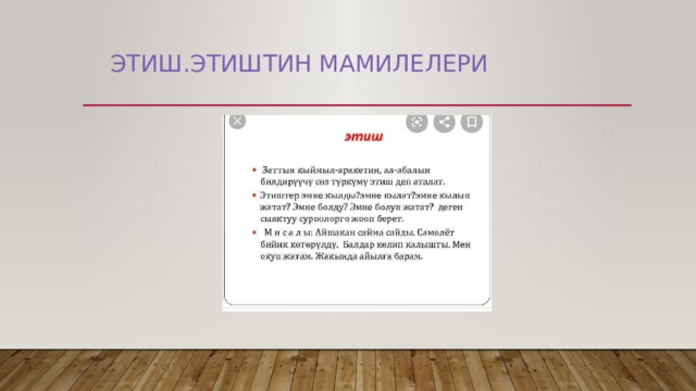  ЭТИШ.Этиштин мамилелери 