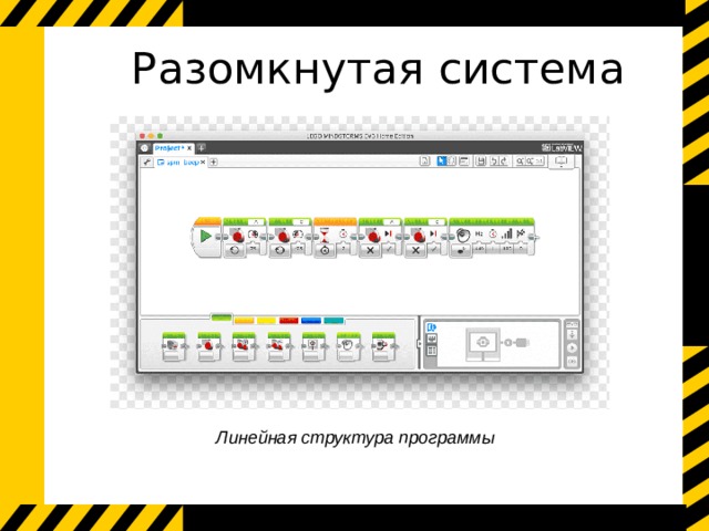 Разомкнутая система   Линейная структура программы   