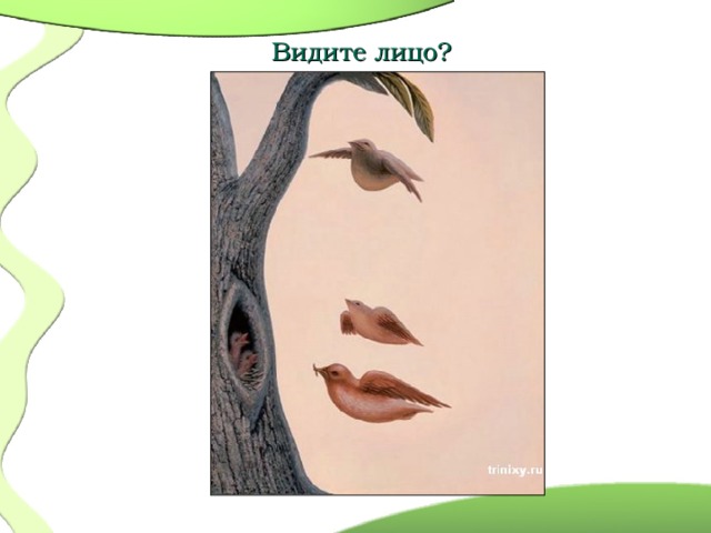 Видите лицо?  