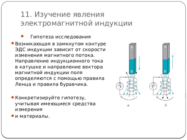 Схема по физике изучение явления электромагнитной индукции.