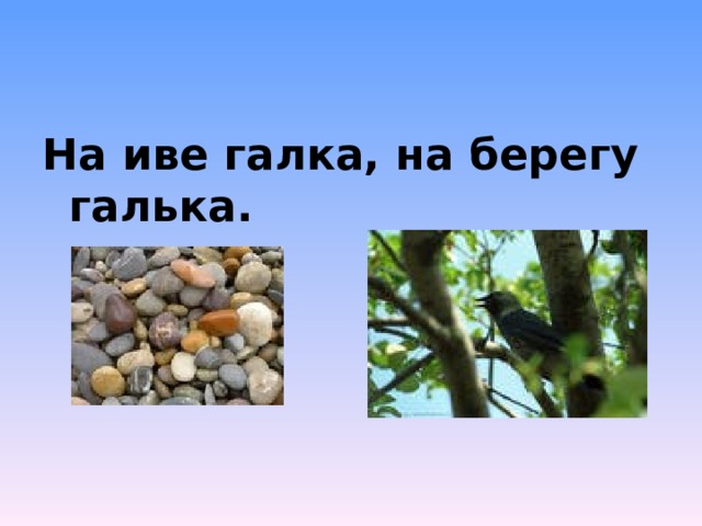 Схема слова галка