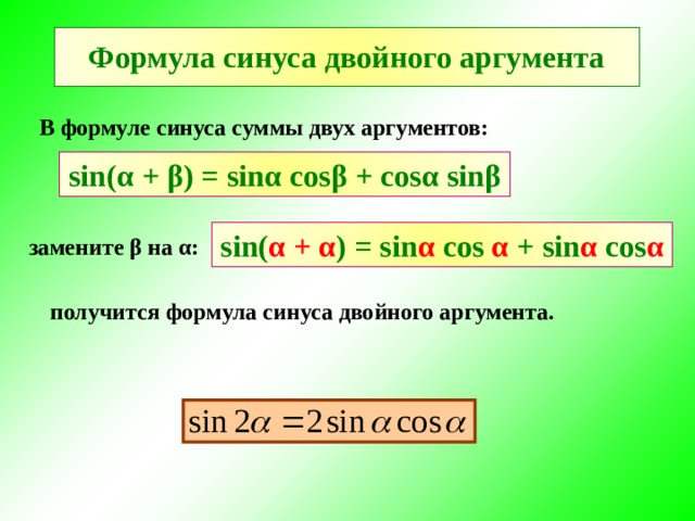 Синус и косинус суммы и разности аргументов презентация 10 класс мордкович