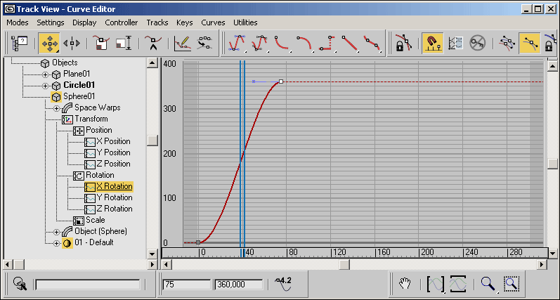 Curve editor. Инструмент зацикливания в редакторе кривых название. Настройка рабочих параметров 3д студио Макс. Настройки curve Editor 1650.