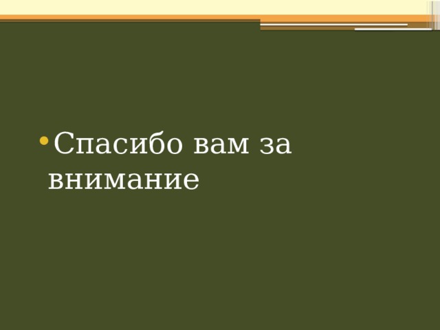 Спасибо вам за внимание 